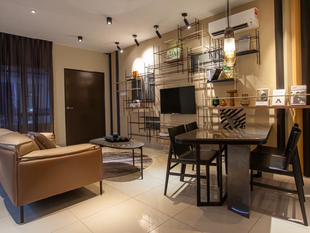 Living Area and Dining Area Ritma Perdana Double Storey Terrace House