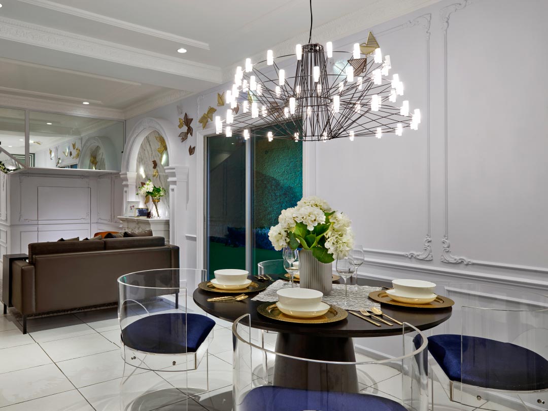 Living and Dining Area Simfoni Perdana Townhouse Lower Floor